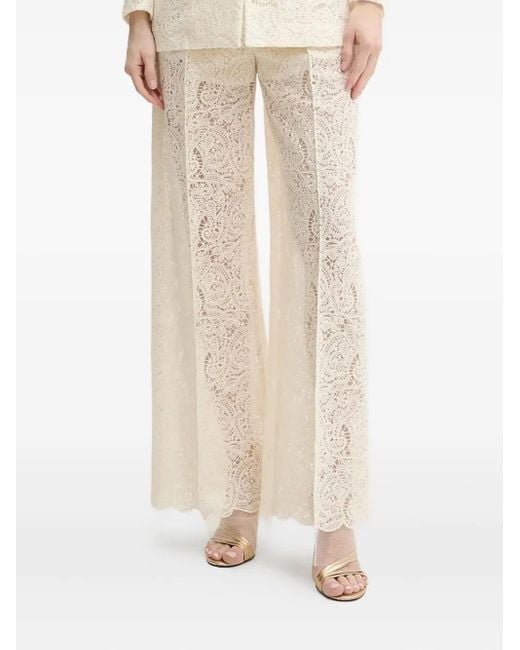 SIMONA CORSELLINI Natural Hose Mit Bundfalten