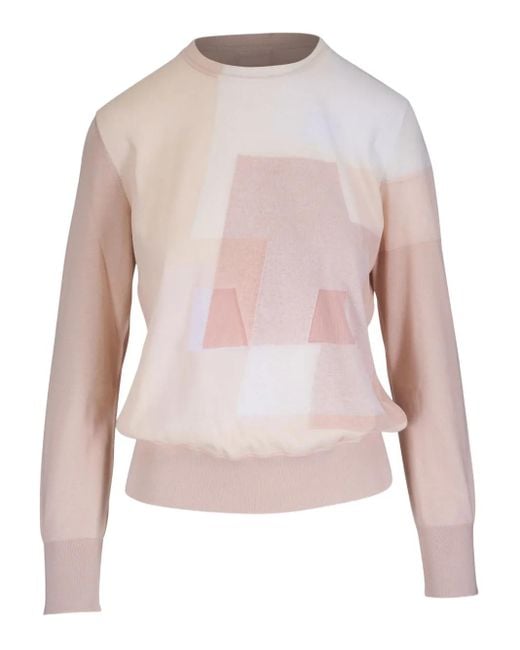 Akris インターシャ スウェットシャツ Pink