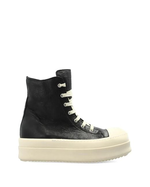 Rick Owens Black Mega Bumper Sneakers