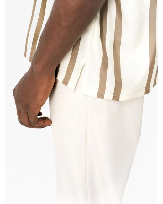 Chemise En Soie À Rayures John Elliott pour homme en coloris White