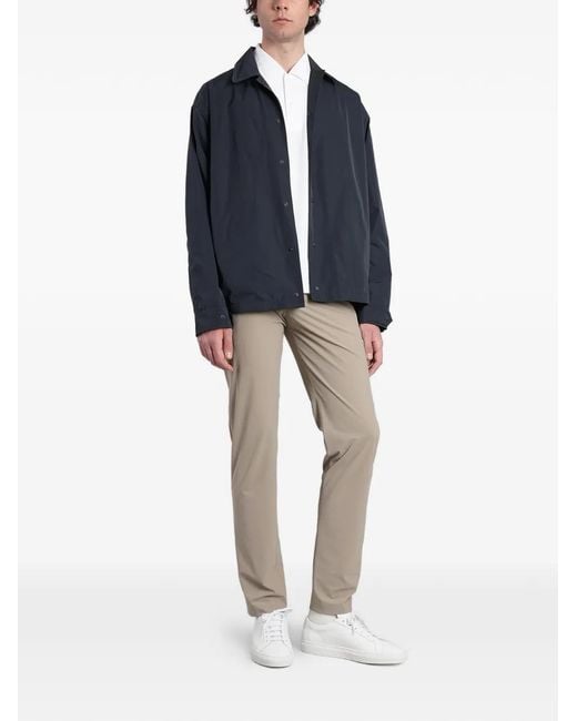 Aspesi Blue Drawstring-Hem Jacket for men