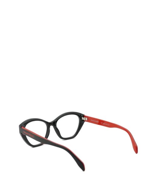 McQueen Black Cat-Eye Frame Glasses