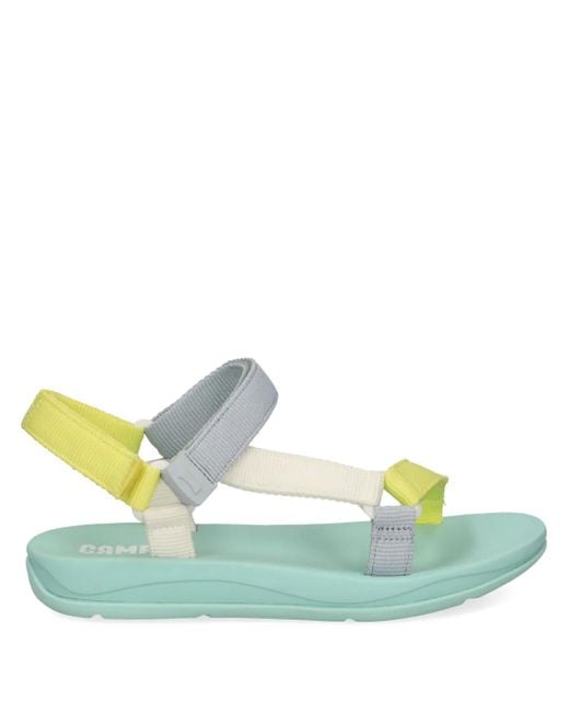Camper Green Match Twins Colour-Block Sandals