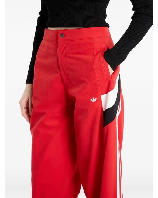 Adidas Originals Red Pants Adidas Blocking Track Tracksuit Bottoms
