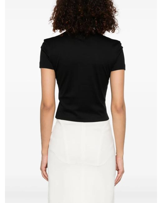 Mugler Black T-shirts And Polos