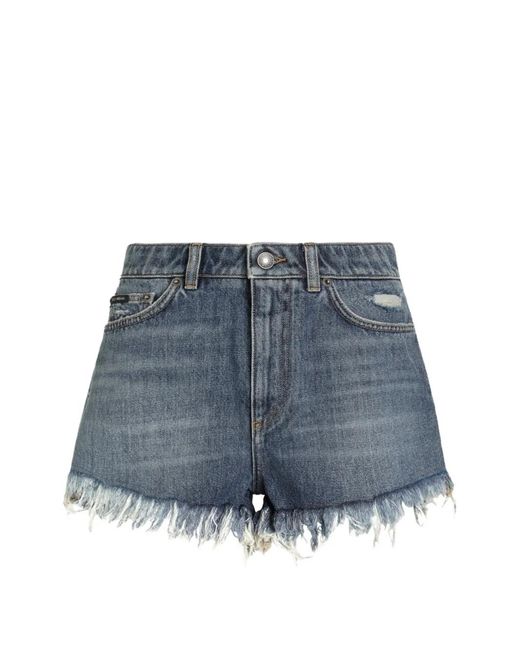Dolce & Gabbana Blue Denim Shorts