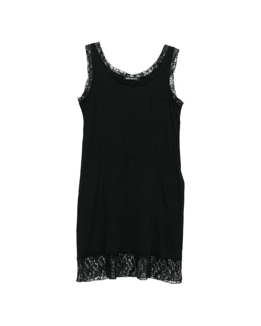 Our Legacy Black Dawn Lace Mini Dress