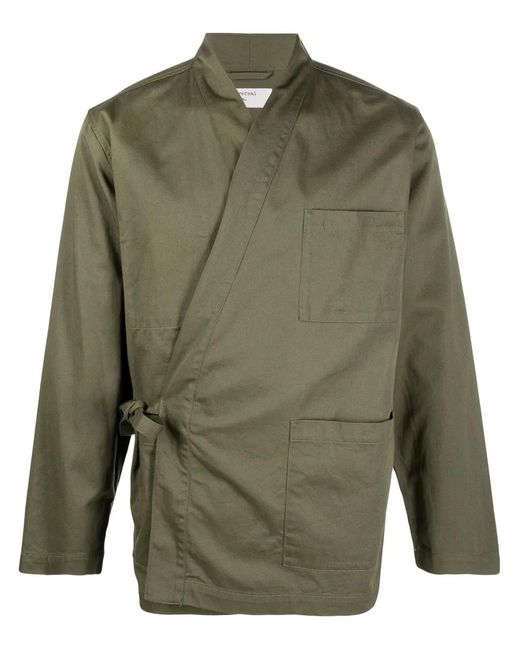 Universal Works Green Side-Tie Fastening Jacket for men