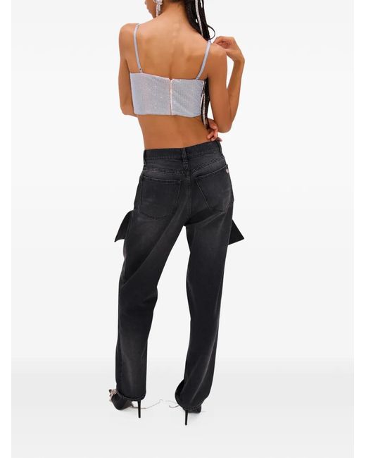 Area Black Cotton Trousers