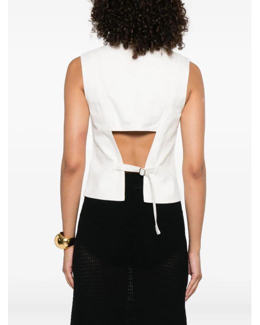Victoria Beckham ノースリーブトップ White