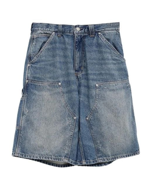 Carhartt Blue Cotton Cotton Shorts for men