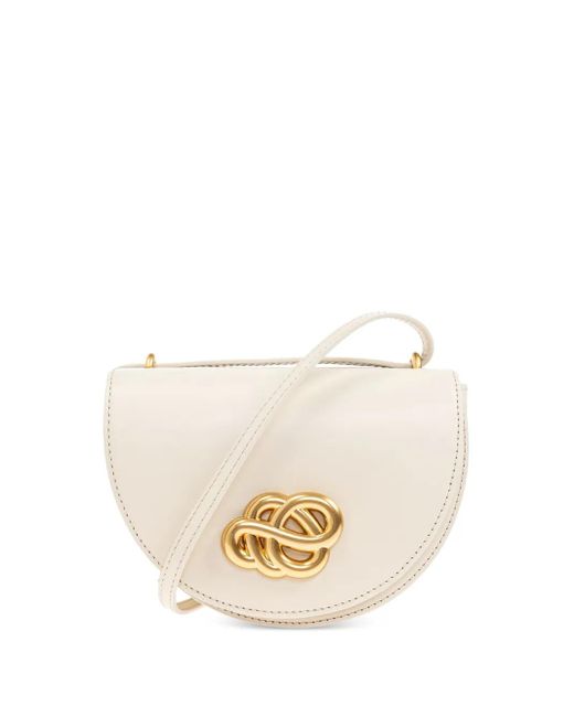 Borsa A Tracolla Con Placca Logo di By Malene Birger in Natural