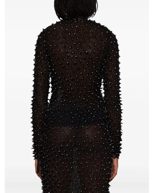 Christopher Esber Shibori ビジュートリム オープンツイストトップ Black