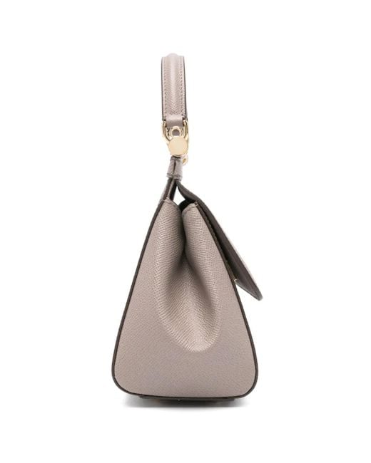 Dolce & Gabbana Gray Medium Mud-Coloured Sicily Handbag