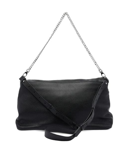 Zadig & Voltaire Black Chain-Strap Leather Shoulder Bag