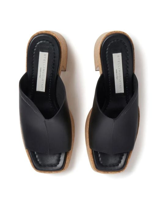 Stella McCartney Black Skyla Heel Mules