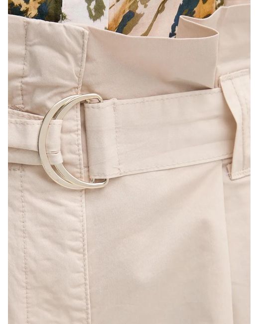 MARC AUREL Natural Belted Shorts