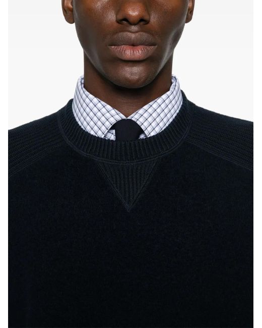 Boss Black Panelled Sweater for men
