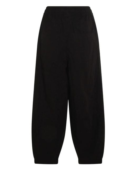 Thom Krom Black Elasticated-Waist Trousers