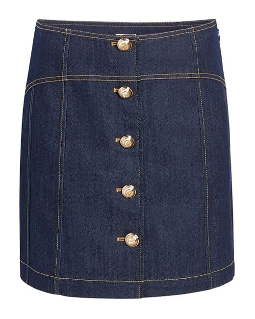 Cinq À Sept Blue Claudia Denim Skirt