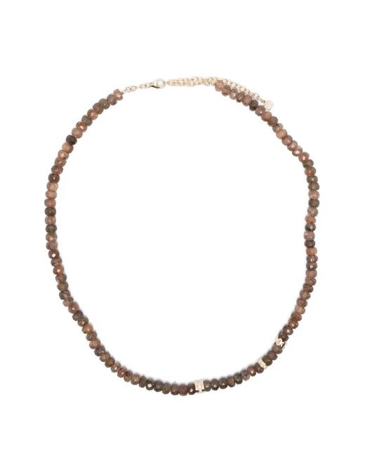 Sydney Evan White Andalusite Rondelle Detail Necklace
