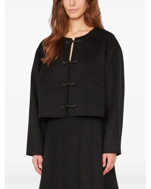Officine Generale Black Joella Crop Jacket