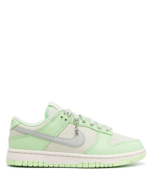 Nike Green Dunk Panelled Sneakers