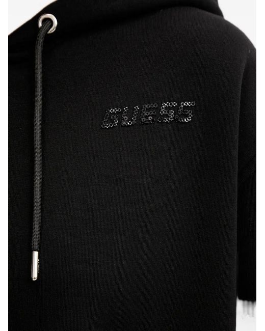 Guess Black Zip-Up Hoodie