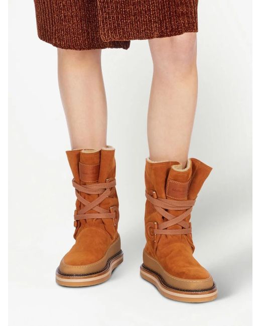 Ferragamo Brown Winter Stiefel