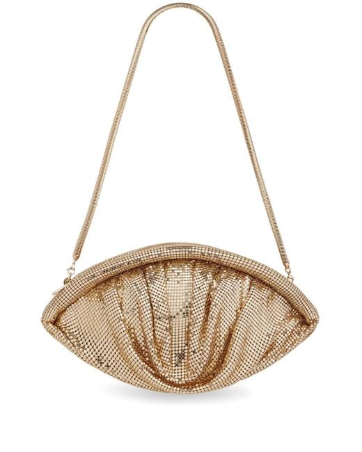 Clutch di Rabanne in Natural