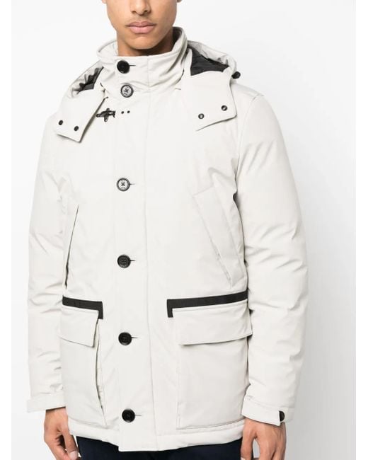 Fay Natural Caban Piuma Hooded Jacket for men