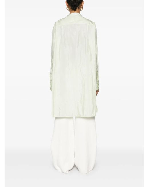 Jil Sander White Satin Shirt