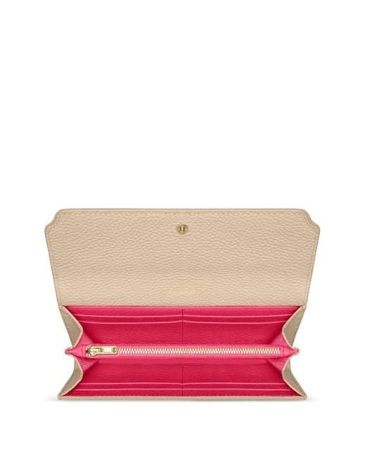 Maison De Sabre Natural Flap Leather Long Wallet