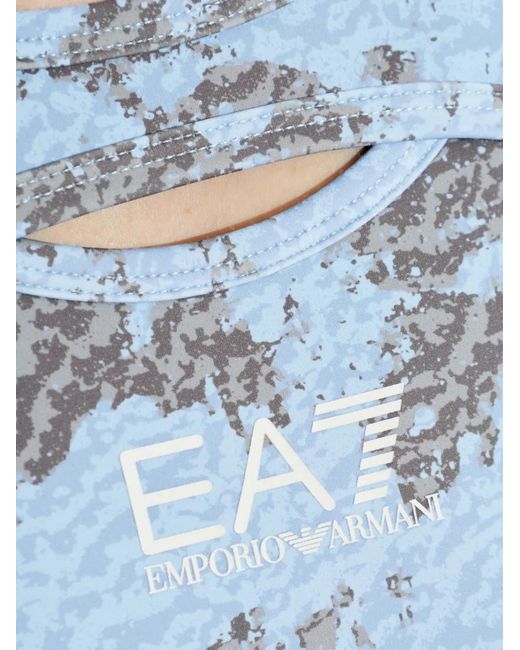 EA7 Cropped Top in het Blue