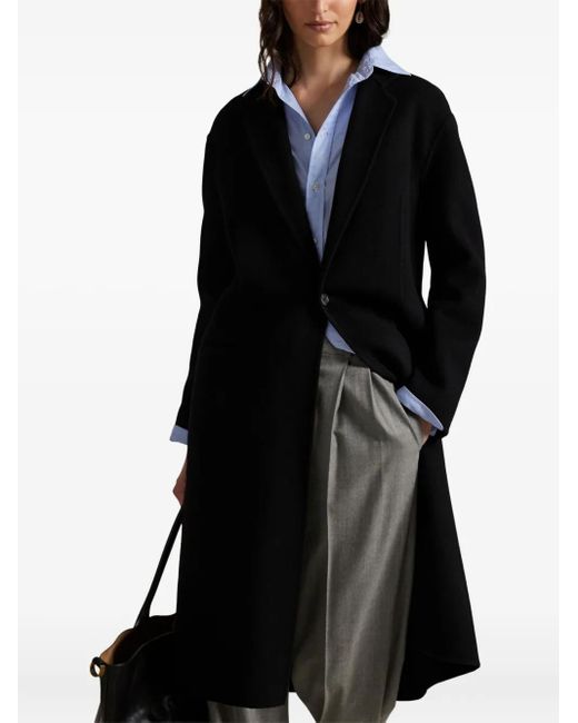 Polo Ralph Lauren Black Single-Button Coat