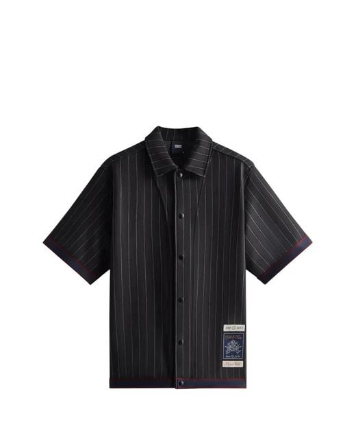 Camicia Gessata di Kith in Black da Uomo