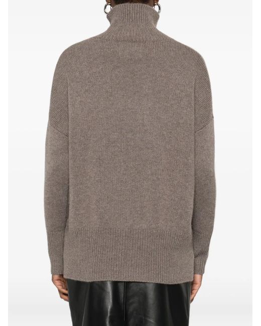 Lisa Yang Brown Heidi Cashmere Sweater