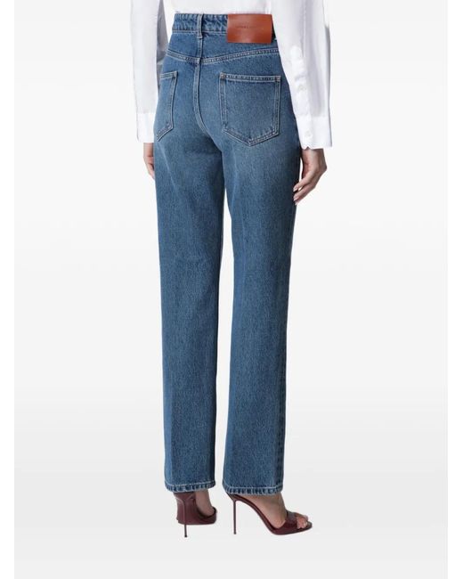 Victoria Beckham Blue Julia High-Rise Jeans