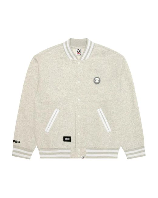Aape By A Bathing Ape Bomberjack Met Logopatch in het White voor heren
