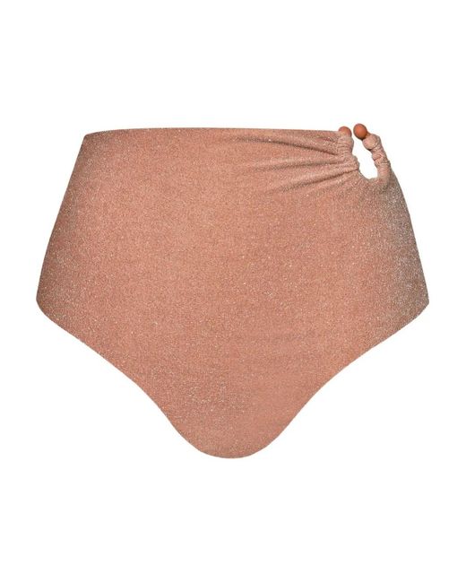 Johanna Ortiz Natural Taita Ring-Detail Bikini Bottom