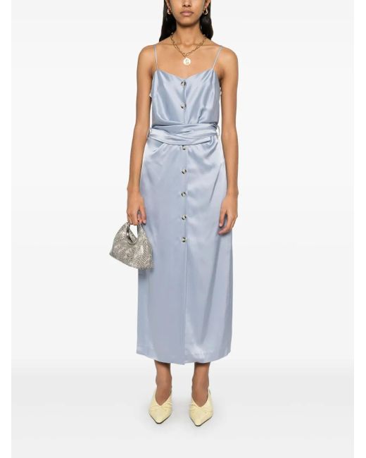 Nanushka Blue Sayan Midi Dress