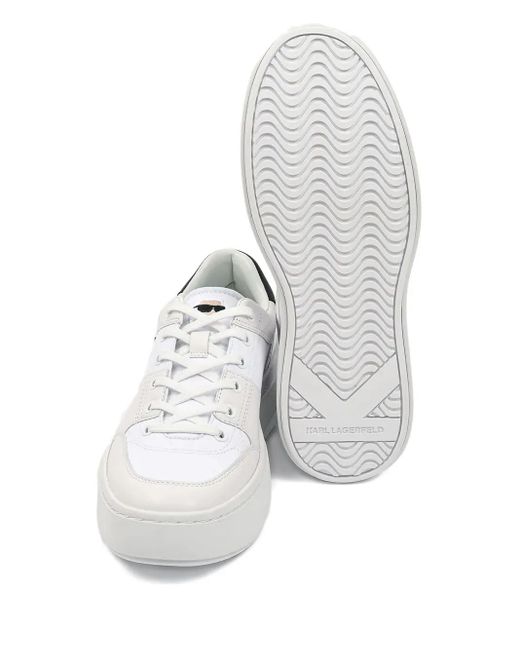 Karl Lagerfeld Sneakers Met Logo-Label in het White voor heren