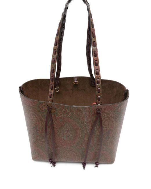 Etro ペイズリーショルダーバッグ Brown