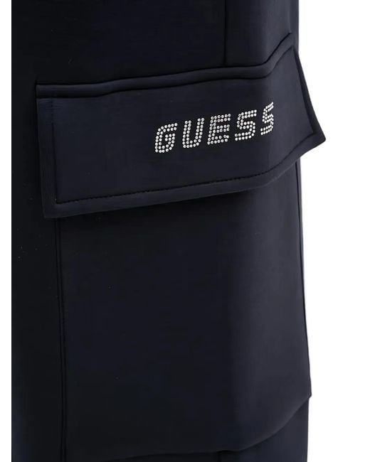 Guess Blue Slash-Pocket Track Pants
