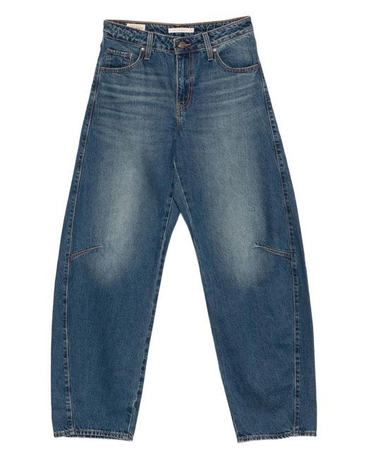 Jean Ample À Patch Logo Levi's en coloris Blue