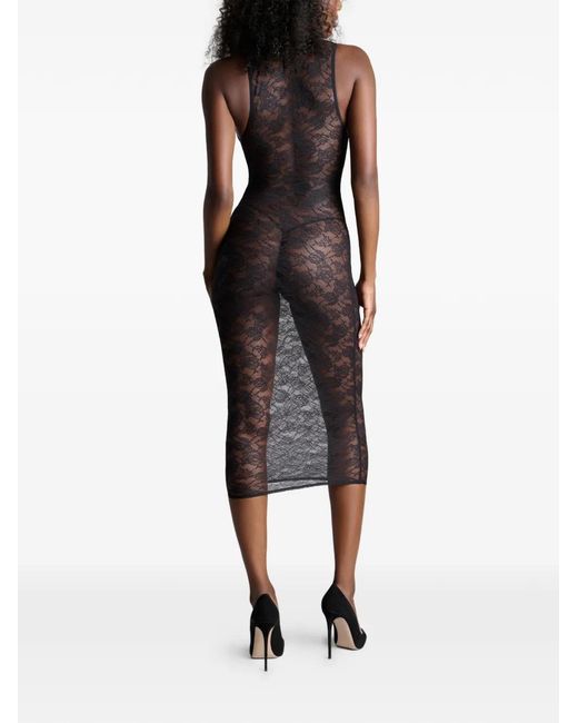 Maison Close Black Flashback Midi Dress