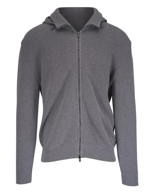 メンズ Herno コットン カーディガン Gray