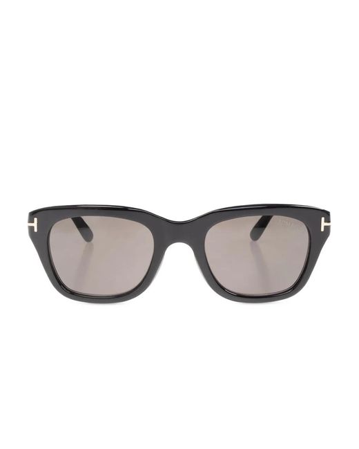 Tom Ford Gray Rectangle-Frame Sunglasses for men