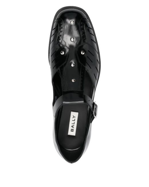 メンズ Bally スタッズ サンダル Black