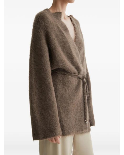 Cardigan Ceinturé À Col V Aeron en coloris Brown